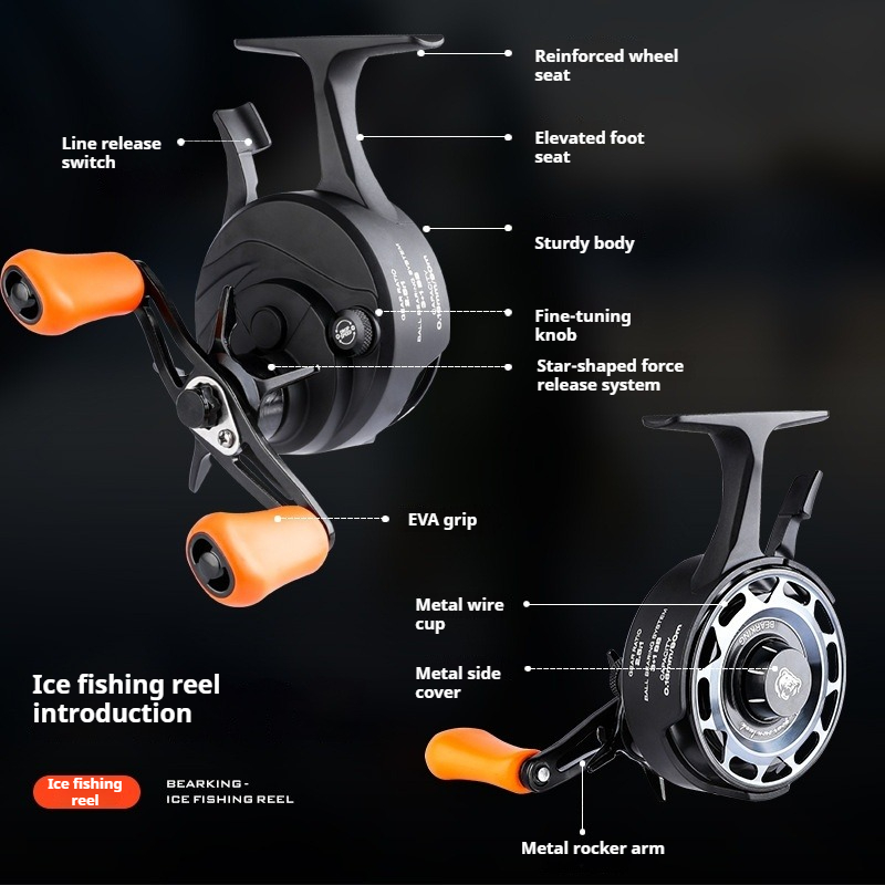 بكرة صيد الجليد الشتوية، بكرة  - مراجعة Ice Fishing Reel وسعره