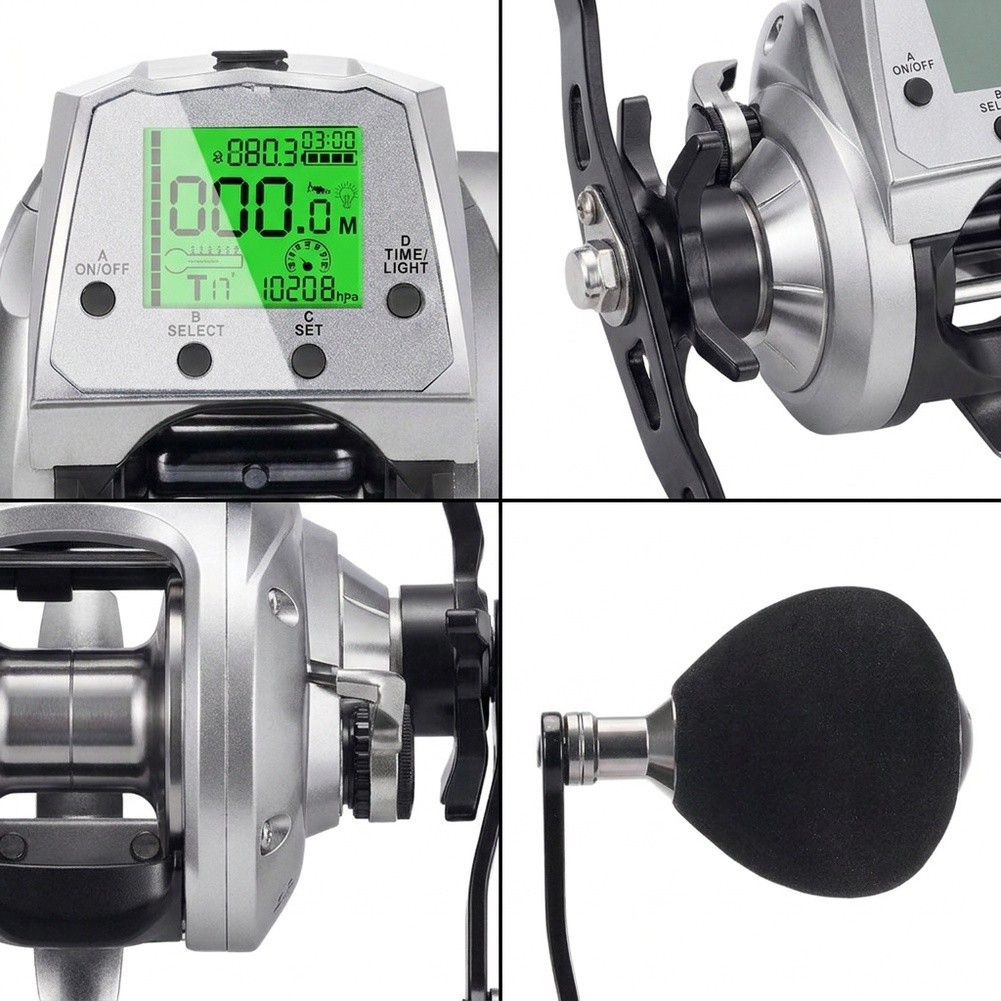 عجلة صيد كهربائية TX1200 بنسبة - مراجعة Electric Reel وسعره