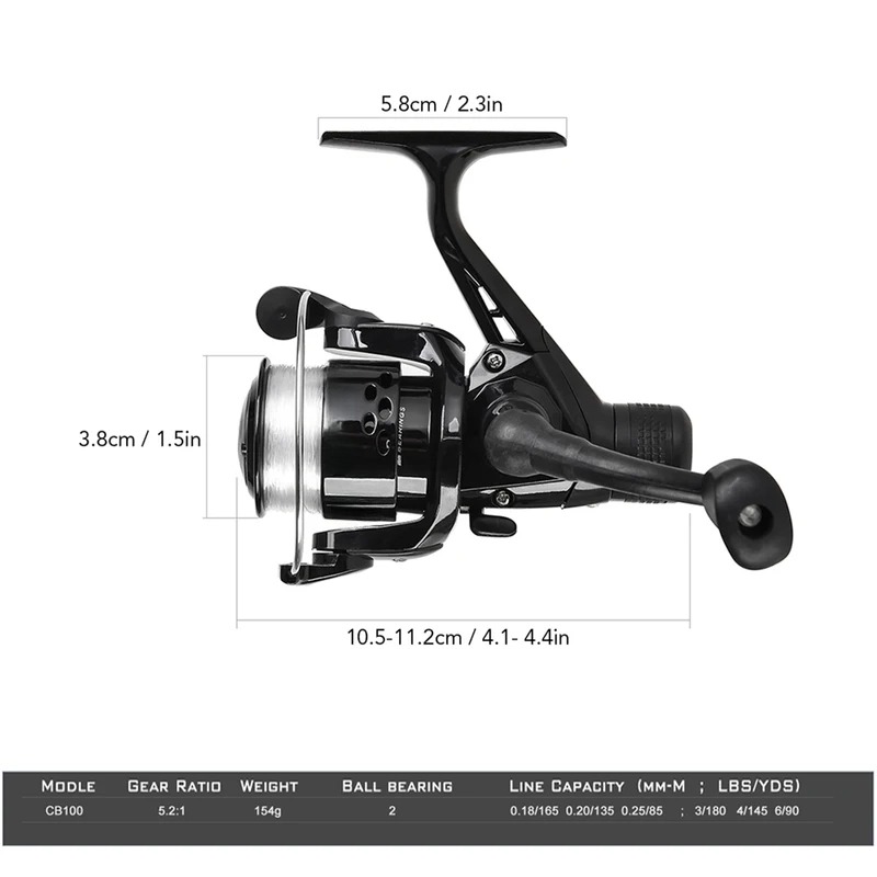 BRAVMAK 2.1/ 2.3 mTelescopic ا - مراجعة Spincast Reel وسعره